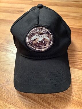 Phil Robertson Duck Commander Black Cap with Camo.